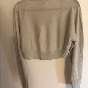 COS Shimmery Cream Cropped Top